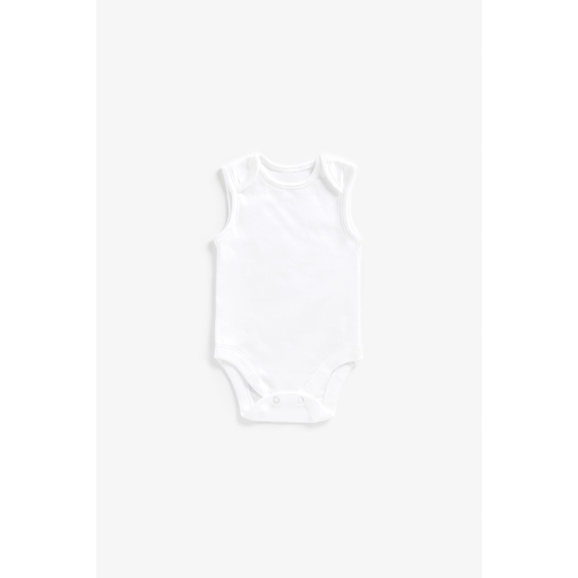 Mothercare White Sleeveless Bodysuits - 7 Pack