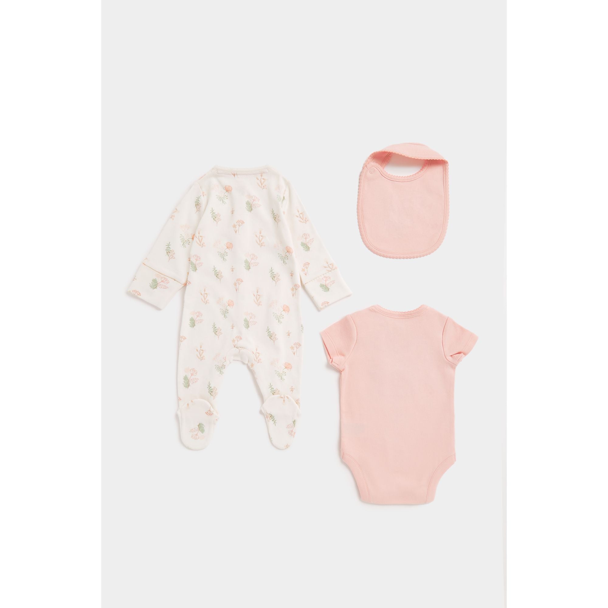 Mothercare My First All-in-One, Bodysuit and Bib Set