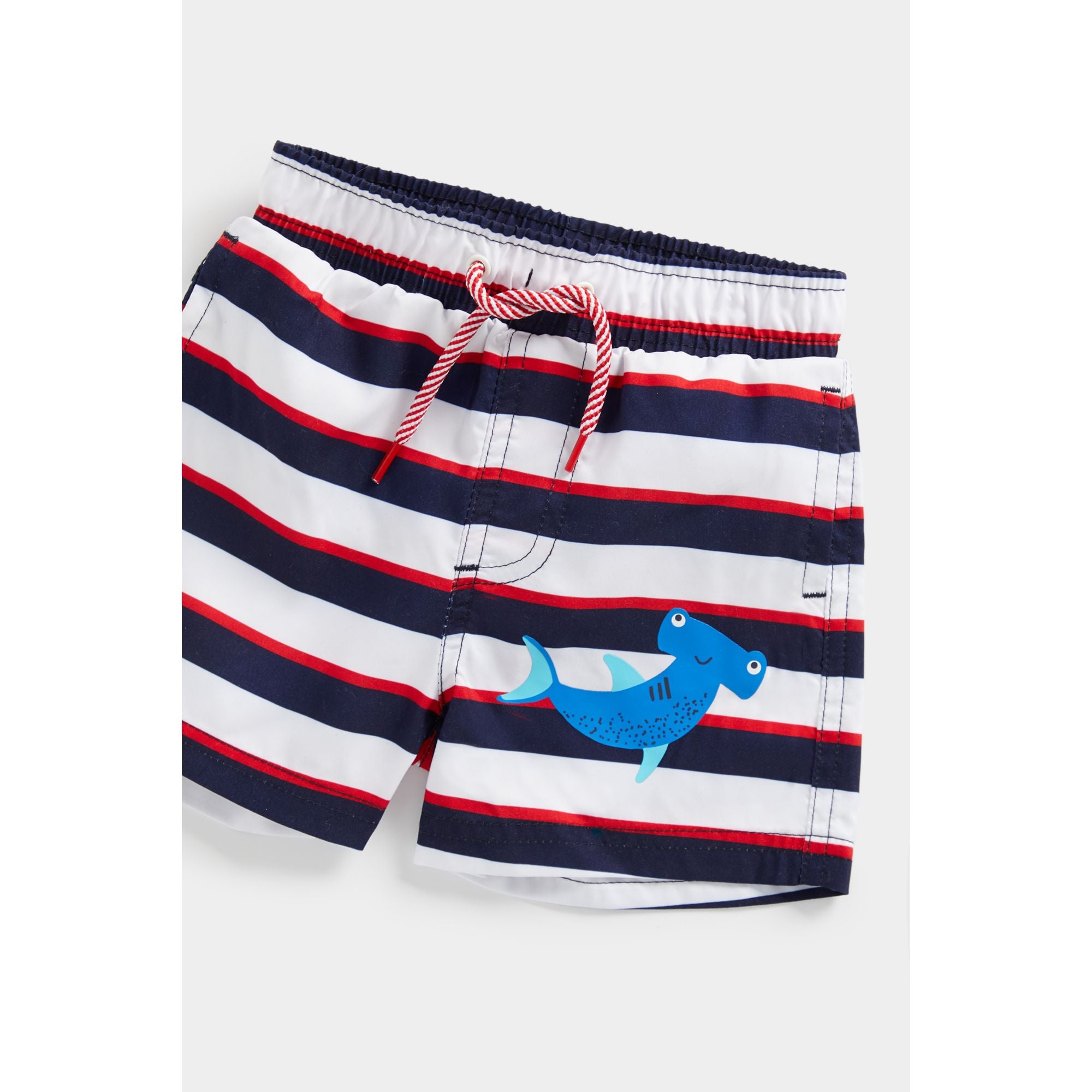 Mothercare Striped Shark Board Shorts