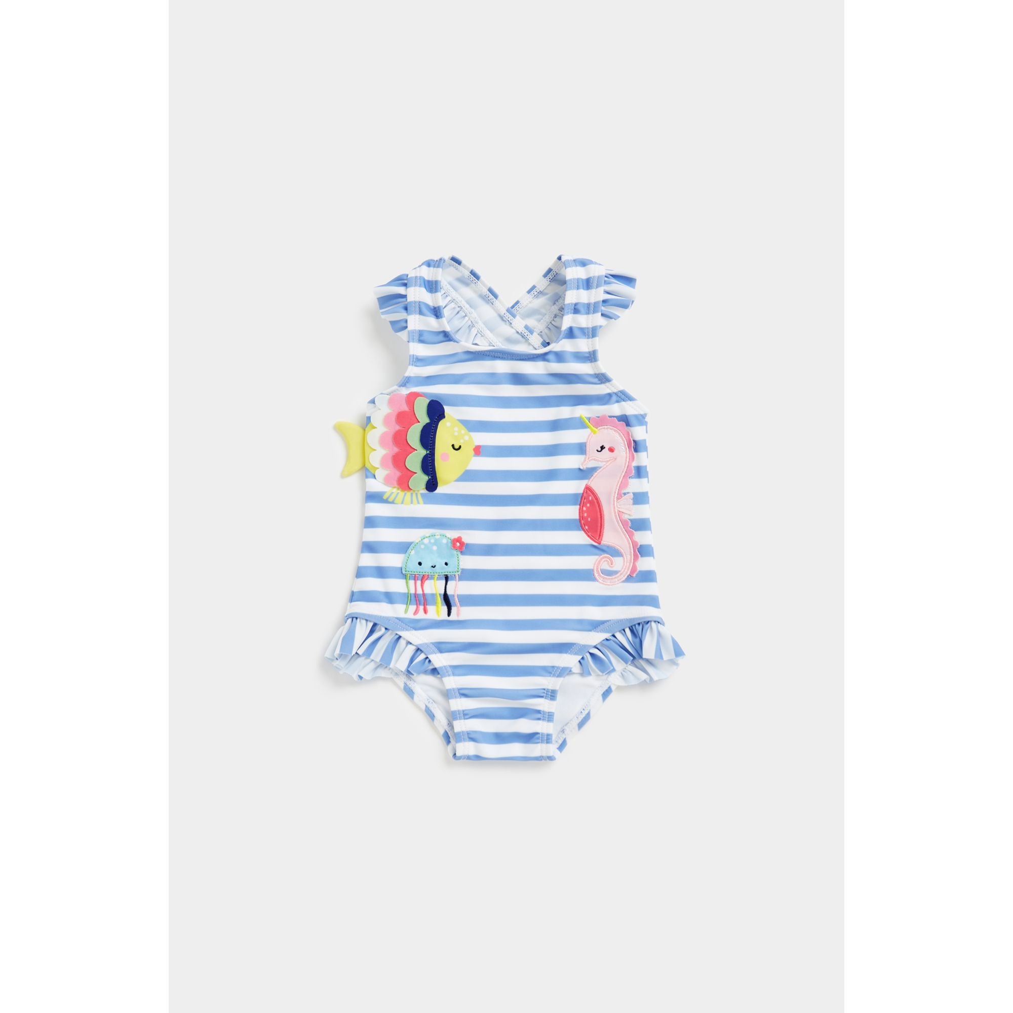 Mothercare Striped Fish Swimsuit