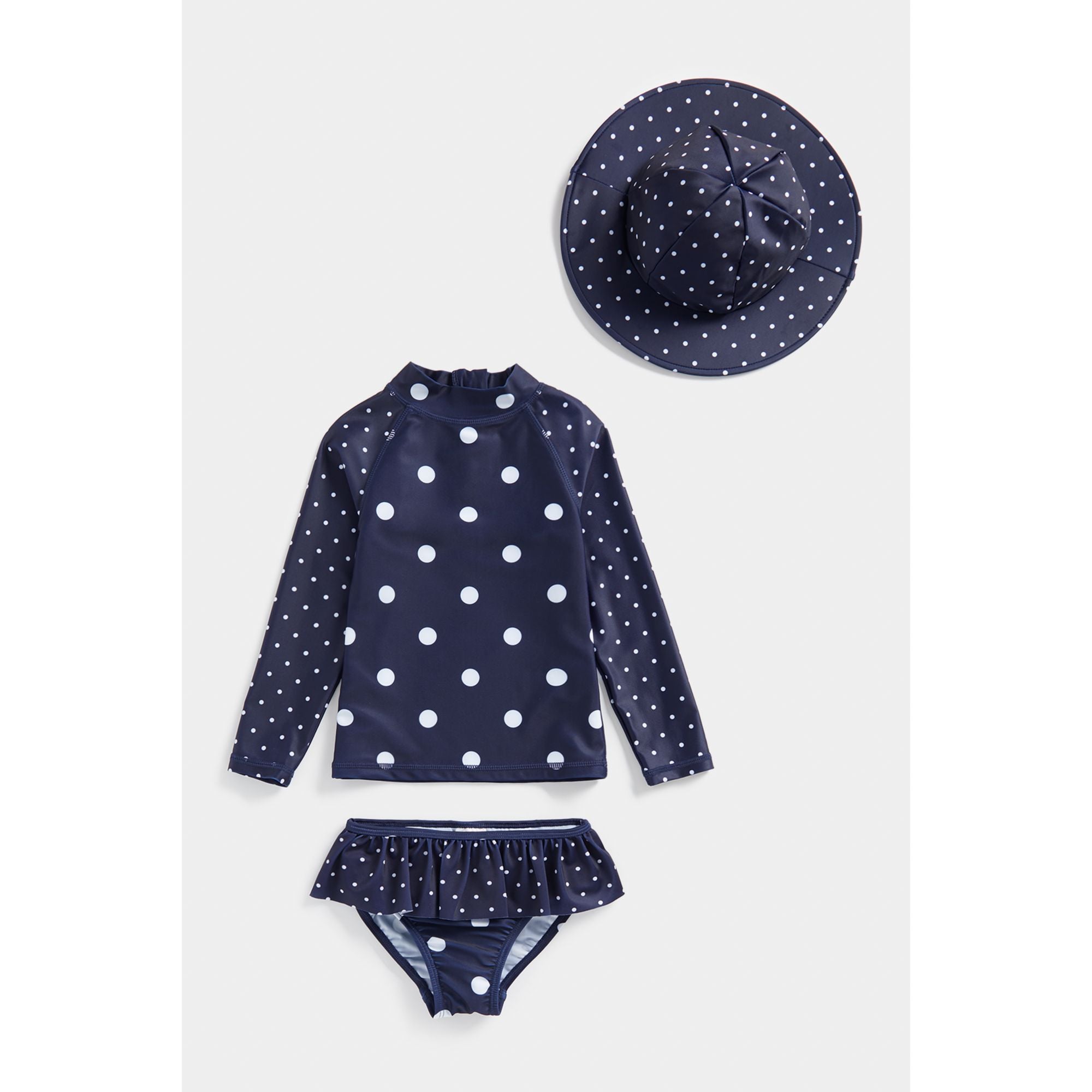 Mothercare Navy Spot 3-Piece Swim Set