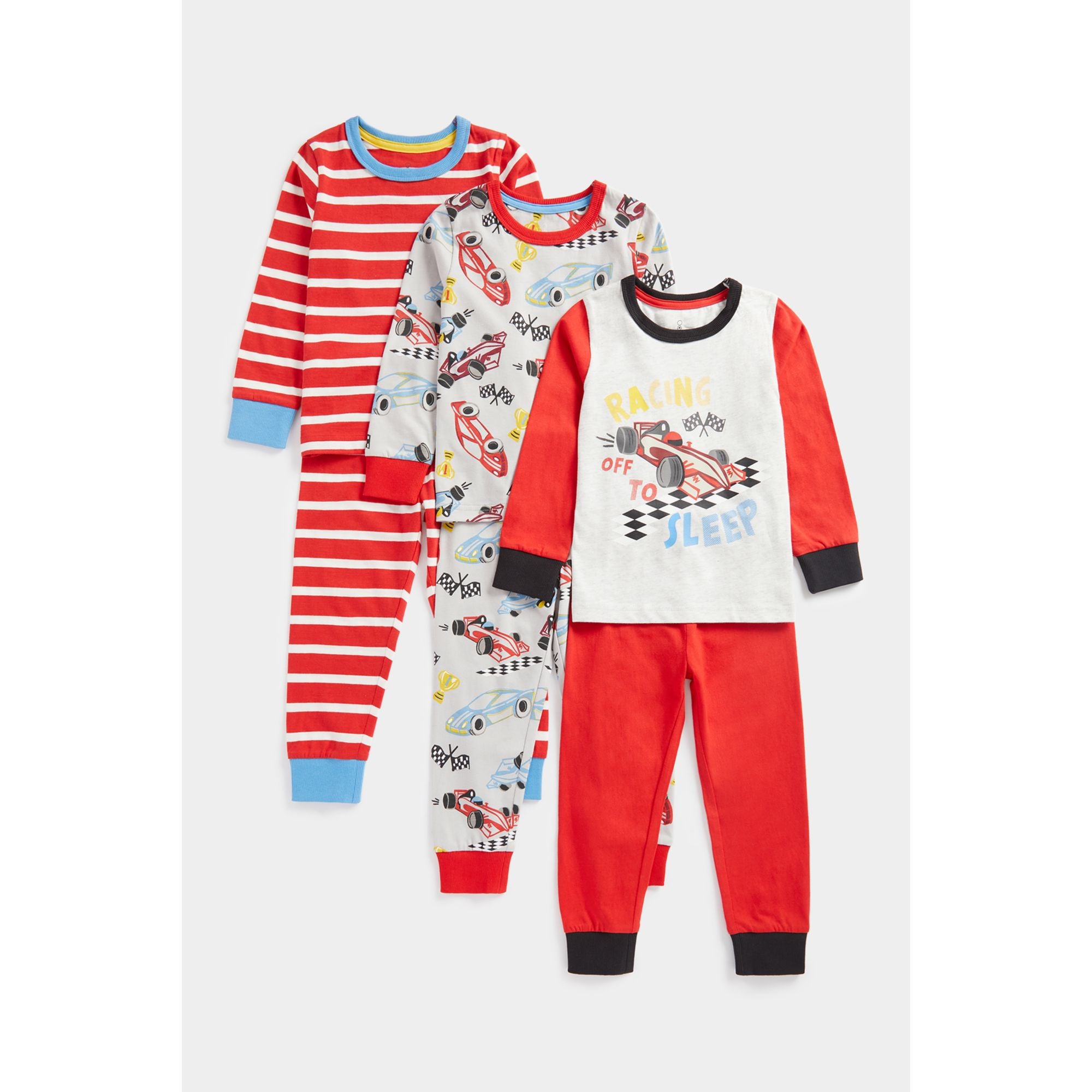 Mothercare Racing Pyjamas - 3 Pack
