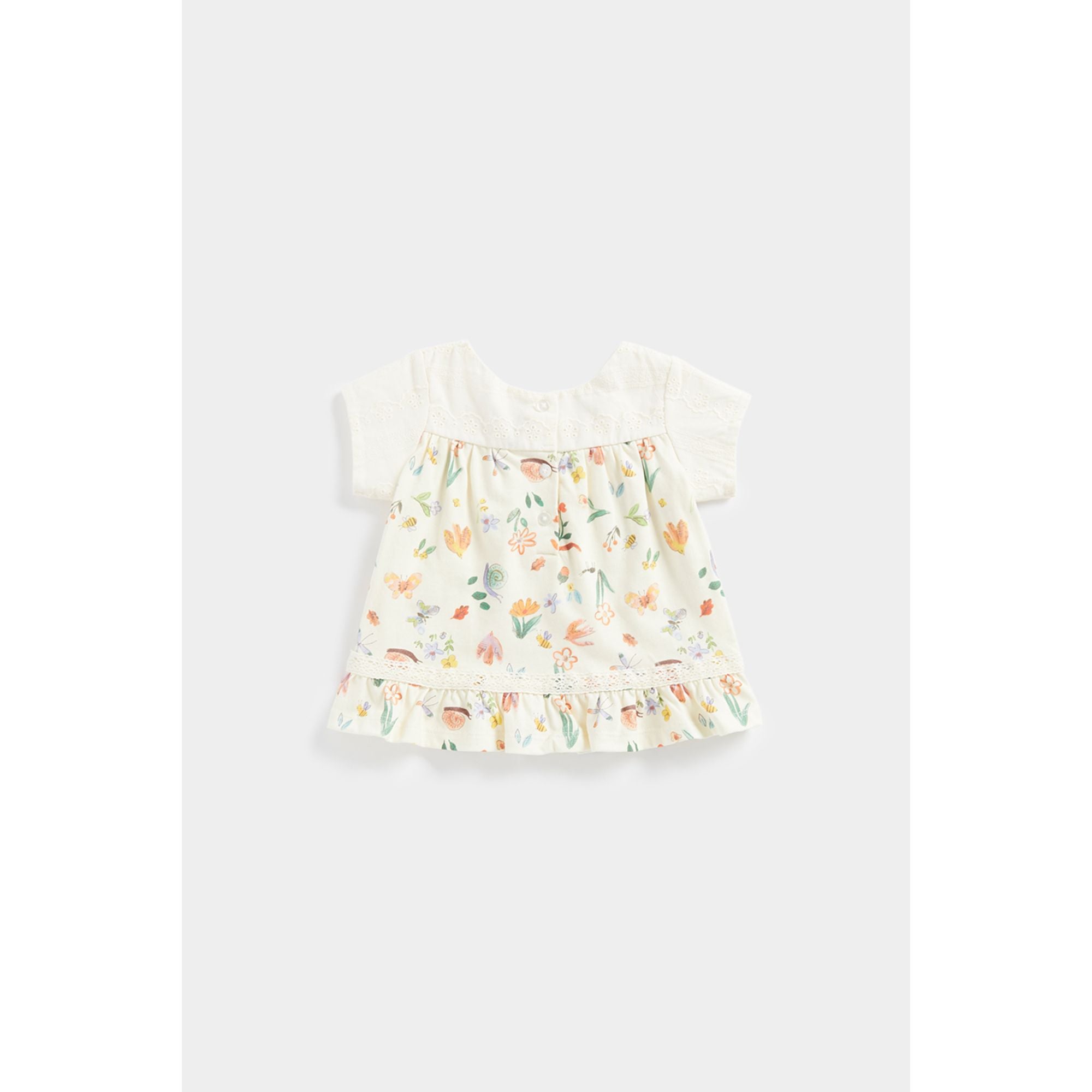 Mothercare Floral Broderie T-Shirt
