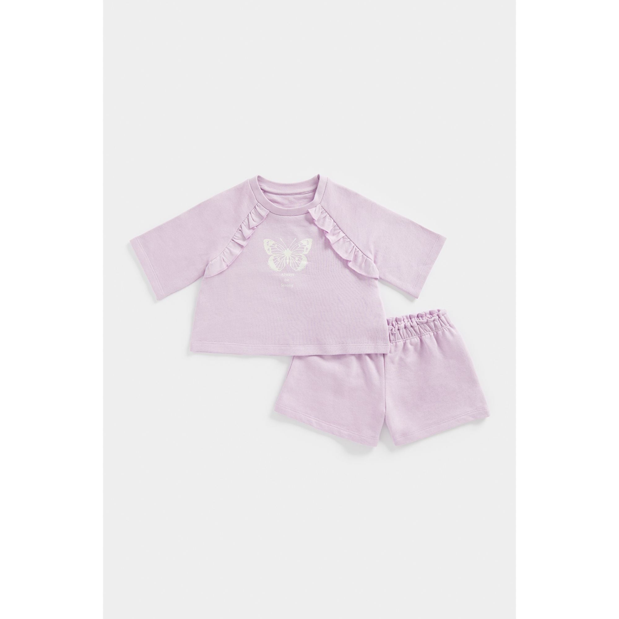 Mothercare Butterfly Top and Short Set