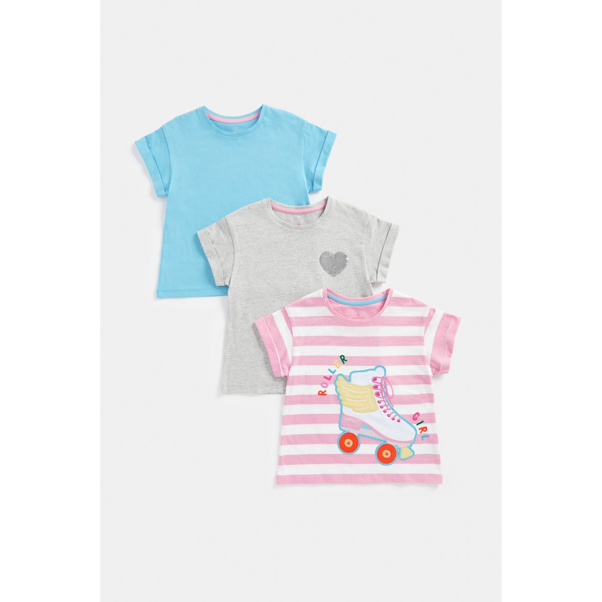 Mothercare Roller Skate T-Shirts - 3 Pack