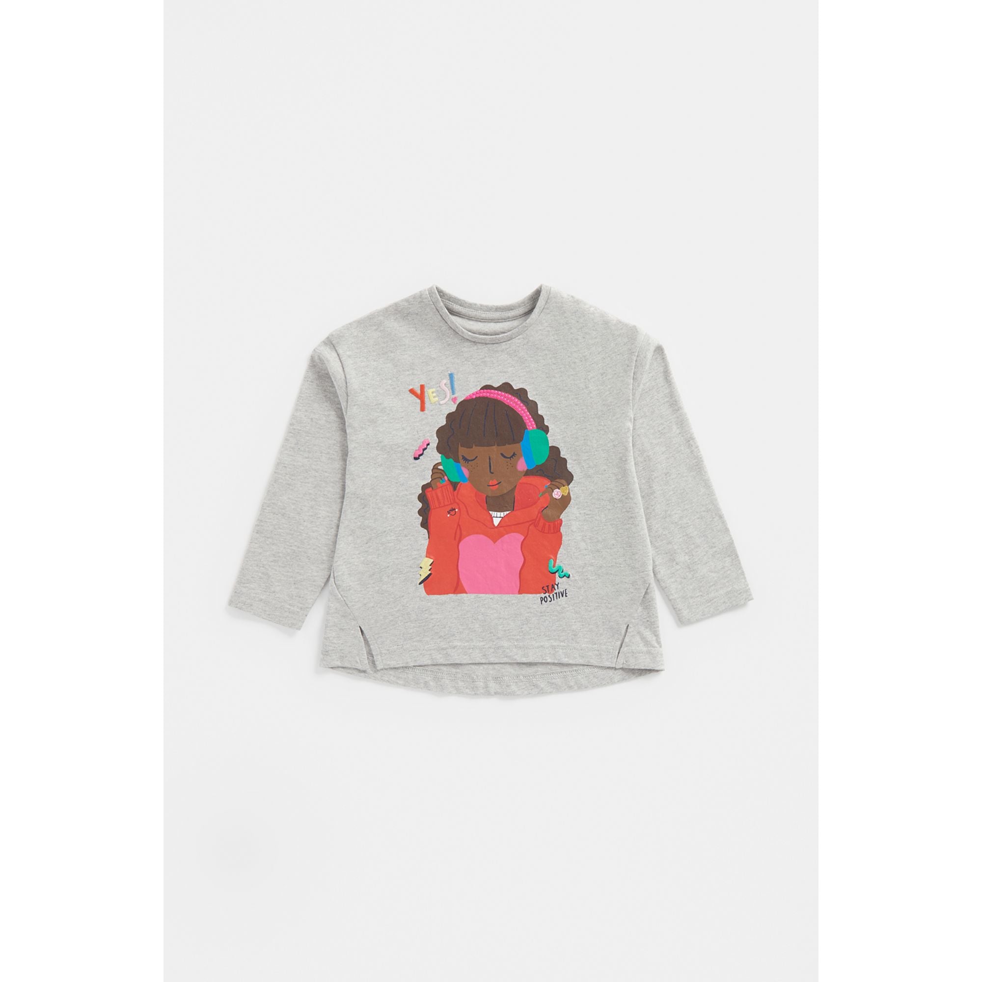 Mothercare Stay Positive Long-Sleeved T-Shirt