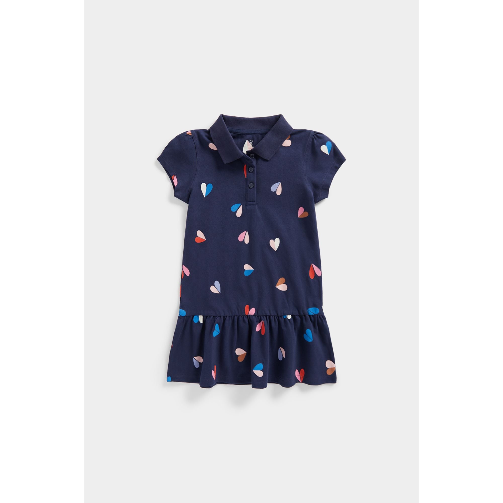 Mothercare Navy Heart Polo Dress