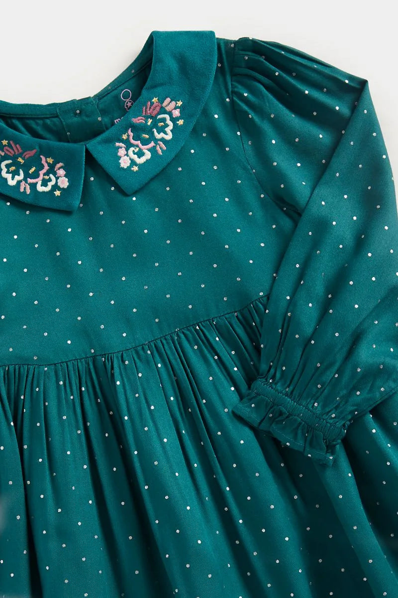 Green Collared Dress