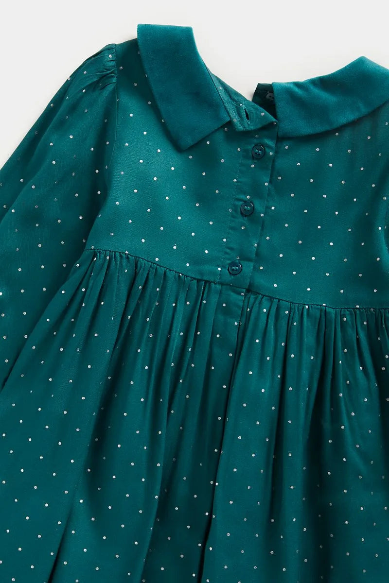 Green Collared Dress