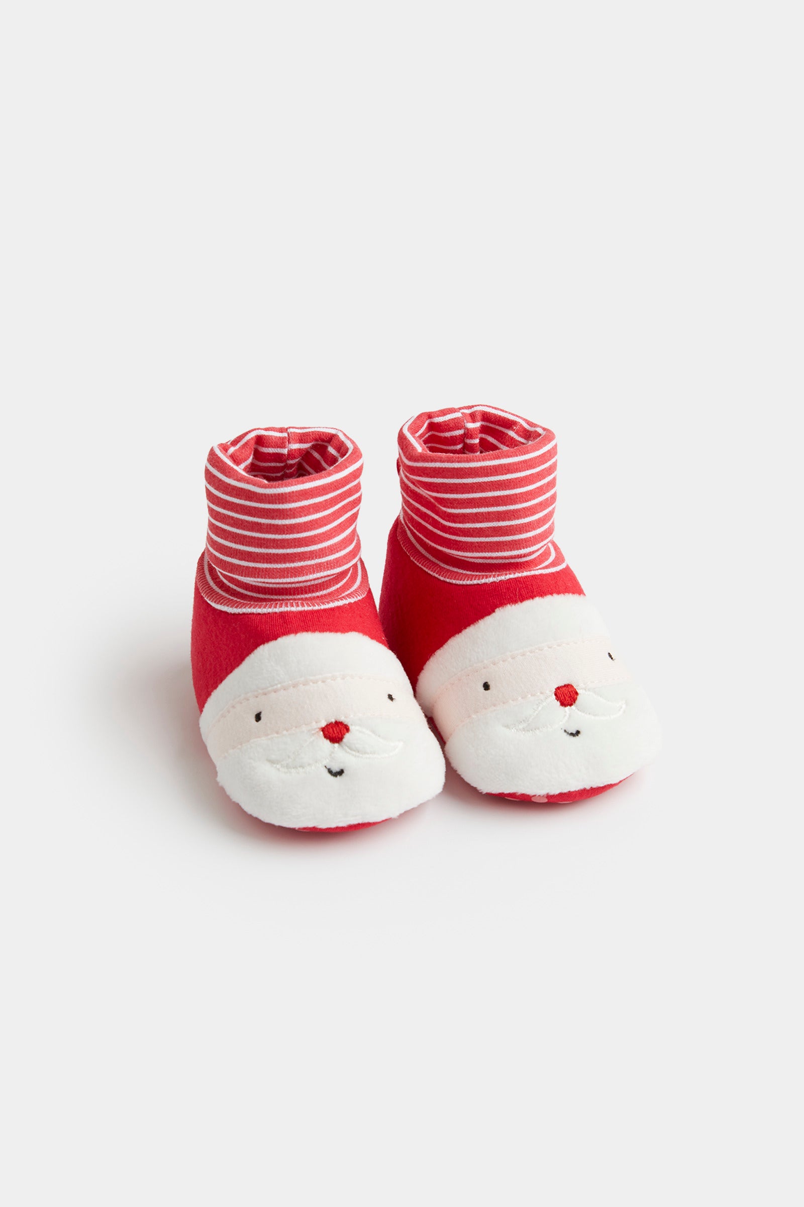 Mothercare Festive Santa Sock-Top Booties