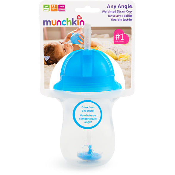 Munchkin Any Angle™ Click Lock Weighted Straw Trainer Cup 10oz
