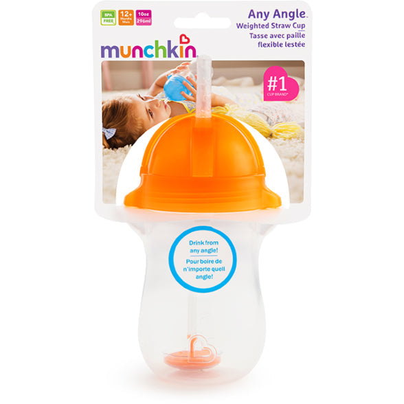 Munchkin Any Angle™ Click Lock Weighted Straw Trainer Cup 10oz