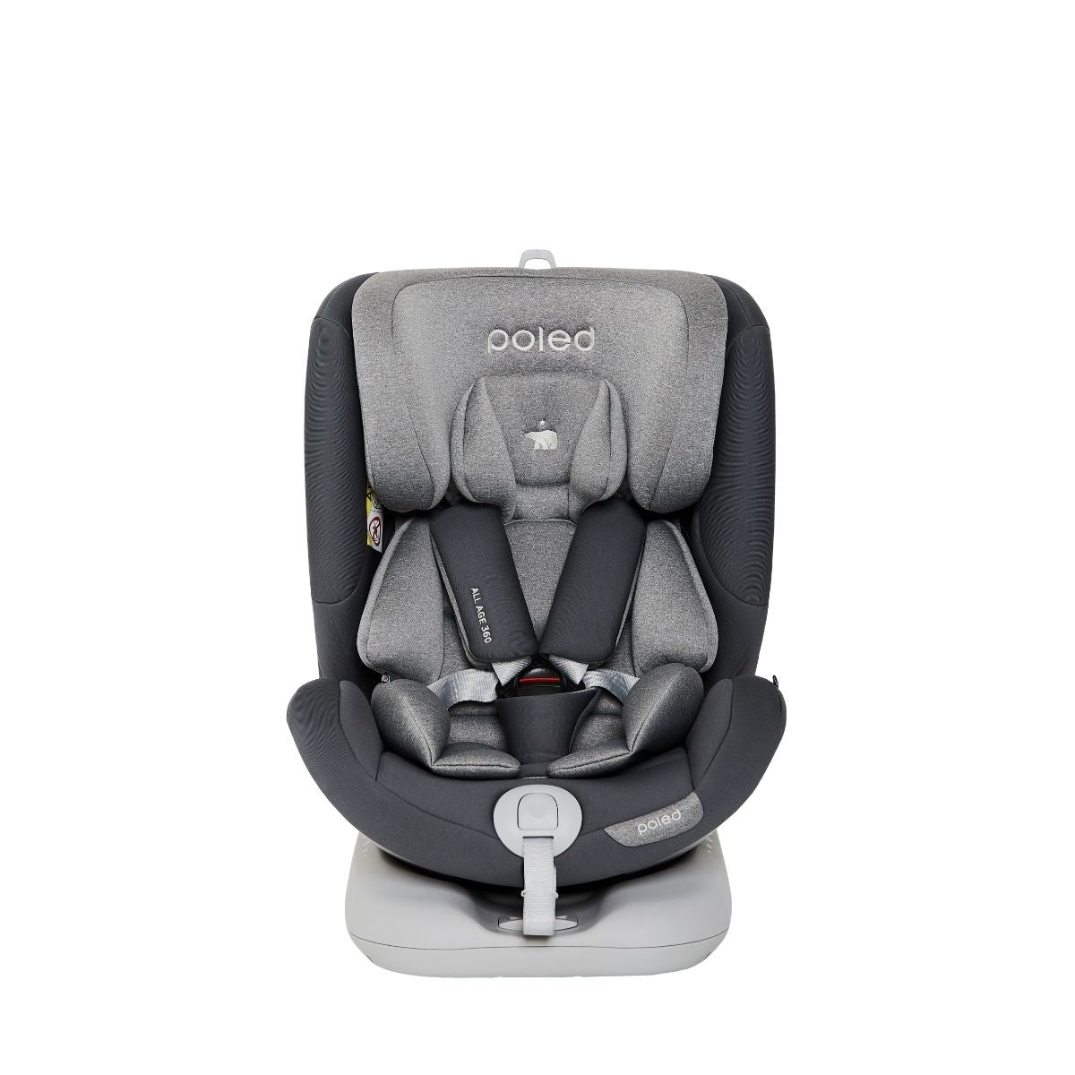 Poled All Age 360 Car Seat (Satin Silver)
