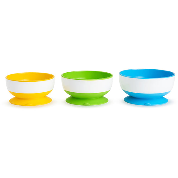Munchkin Stay Put™ Suction Bowls - 3 Pack