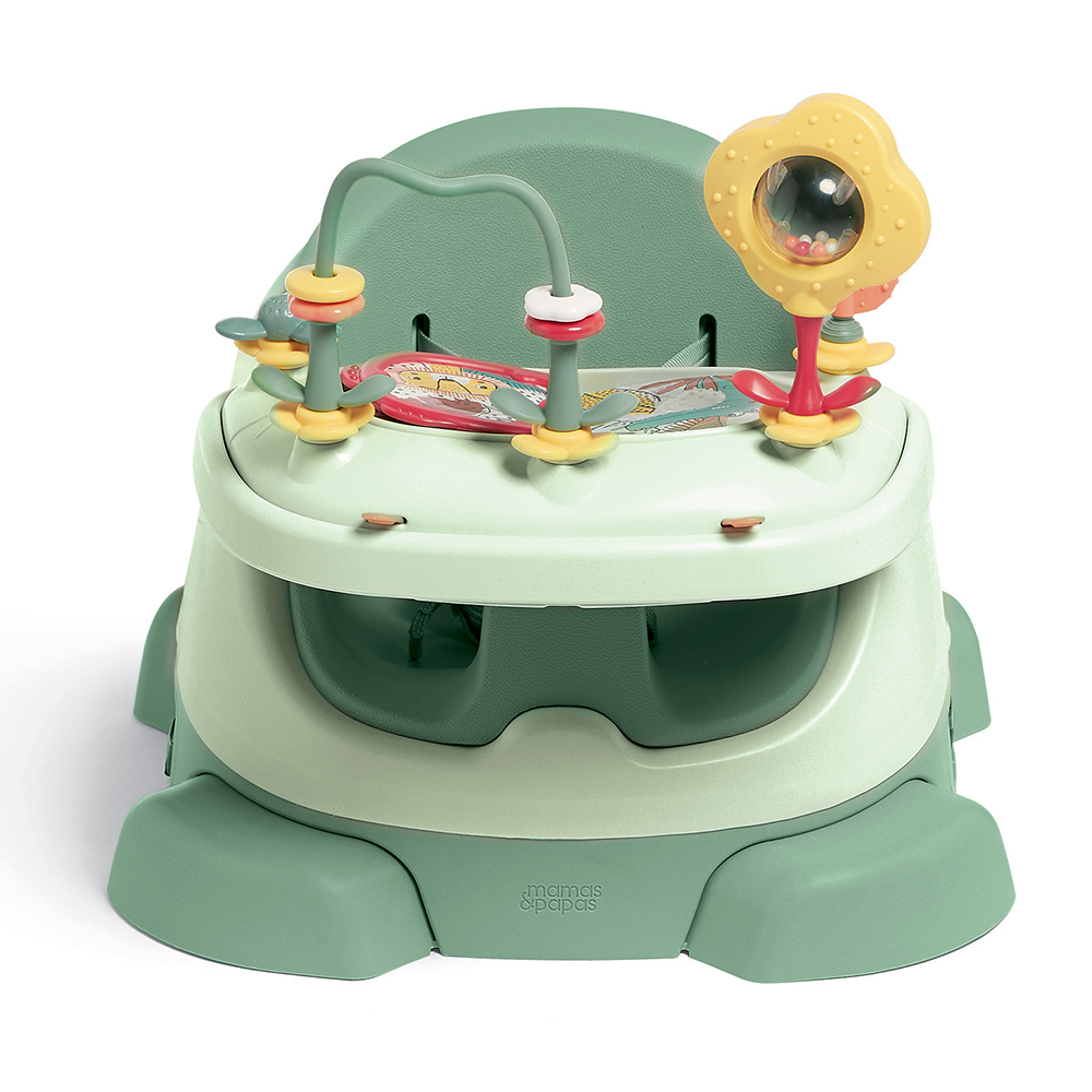 Mamas and Papas Bug 3 in 1 Floor Booster Seat with Activity Tray Eucalyptus