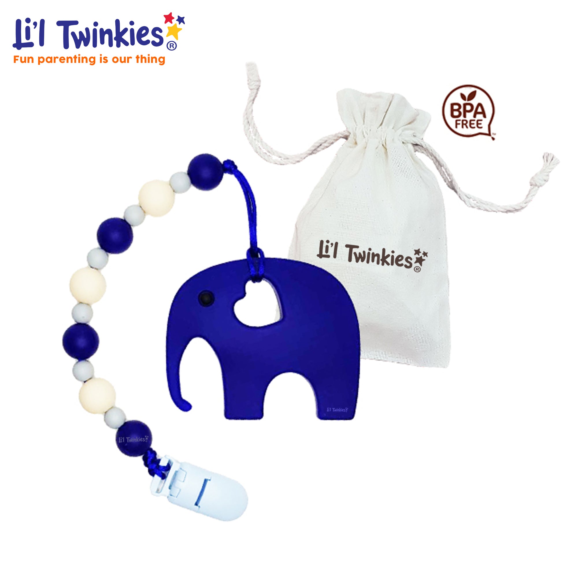 Li'l Twinkies Teether w/ Clip-on with Travel Case