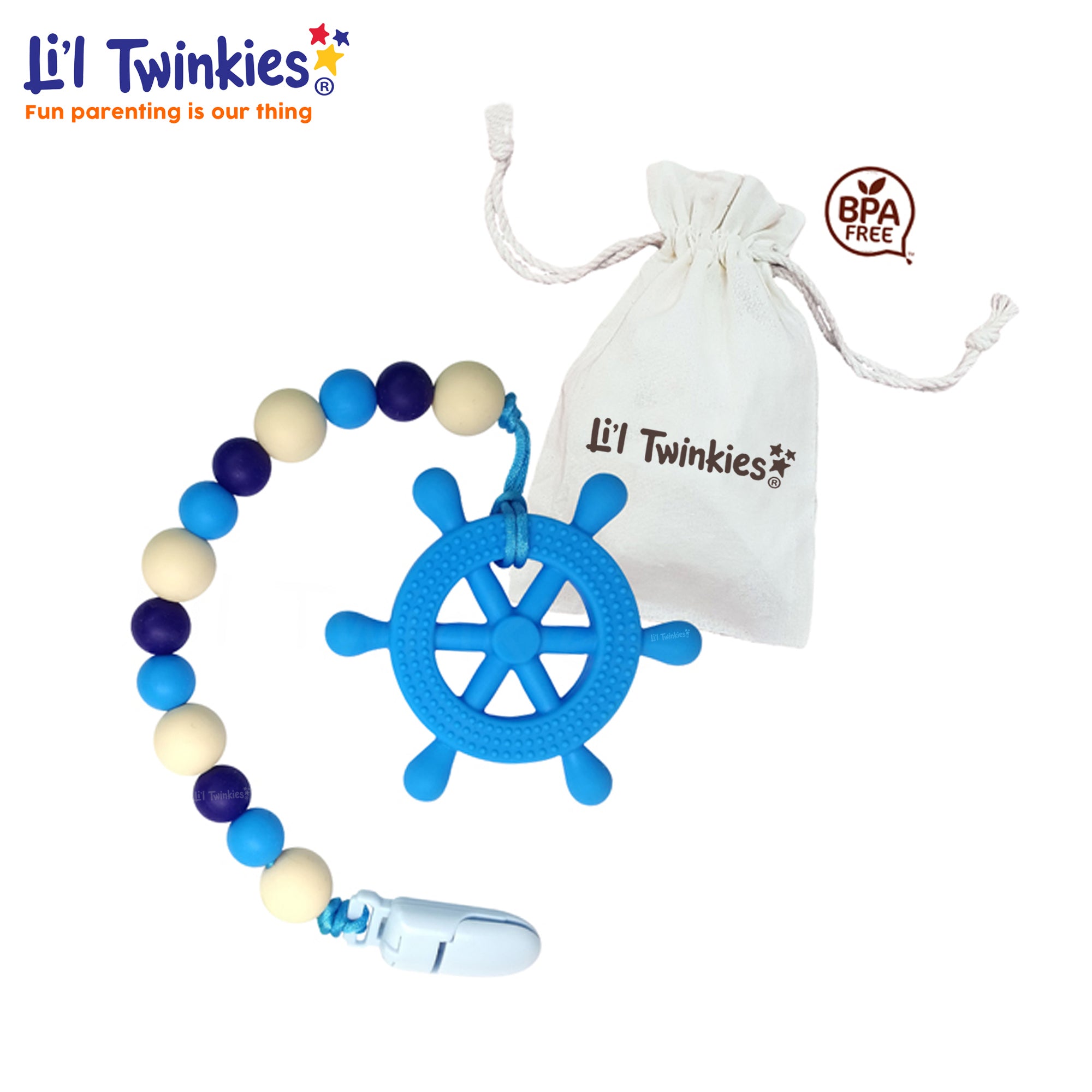 Li'l Twinkies Teether w/ Clip-on with Travel Case