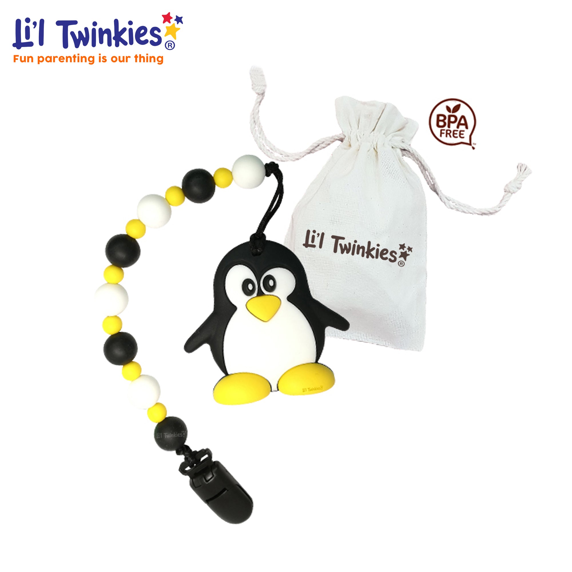 Li'l Twinkies Teether w/ Clip-on with Travel Case