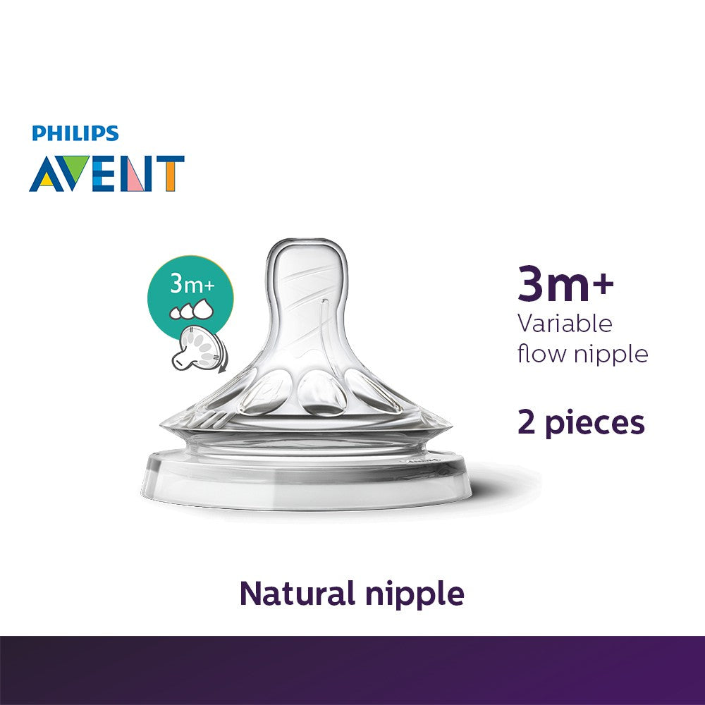 Philips Avent 3M+ Natural Variable Flow Nipples