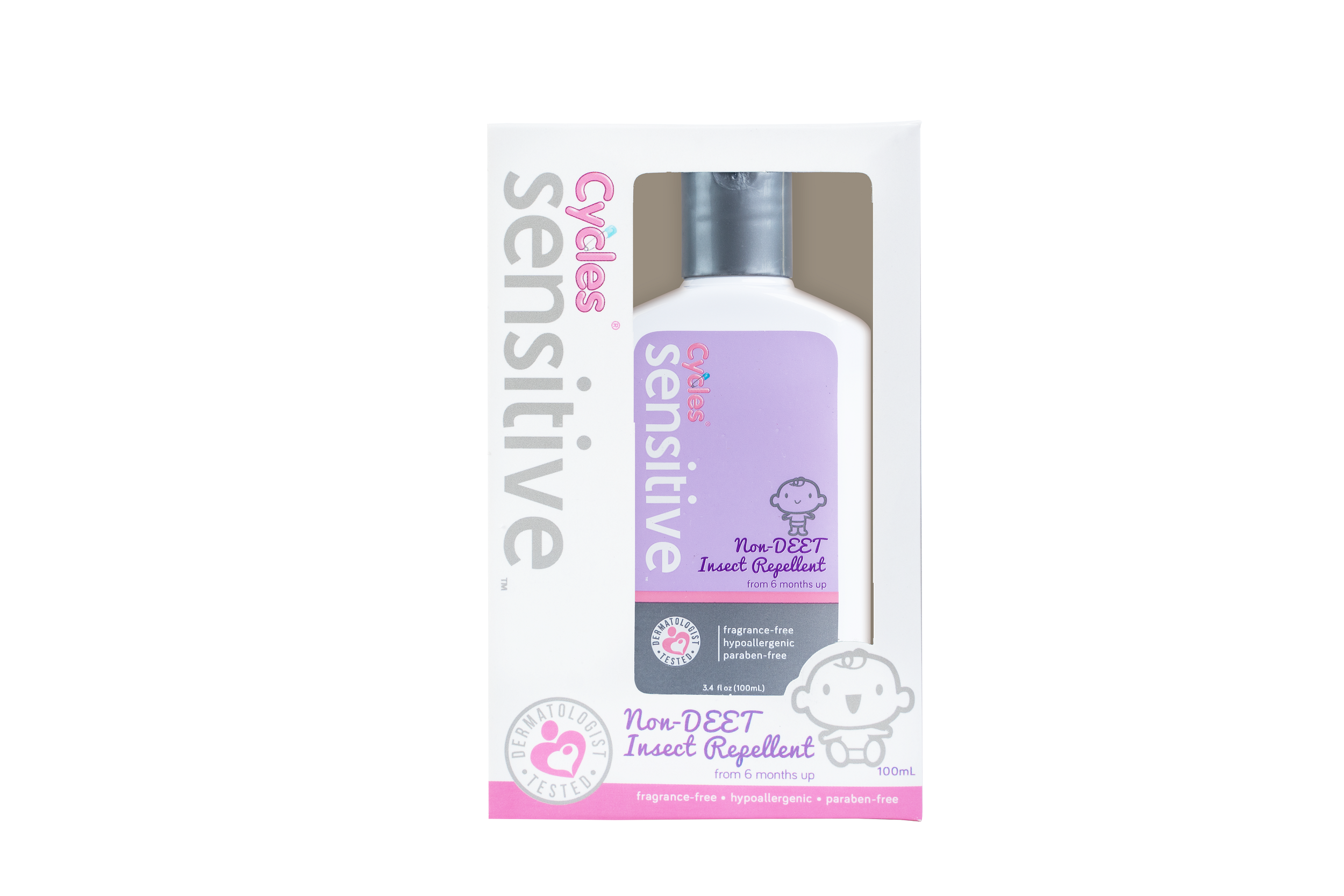 Cycles Sensitive non DEET IR Lotion (6months) 100ml