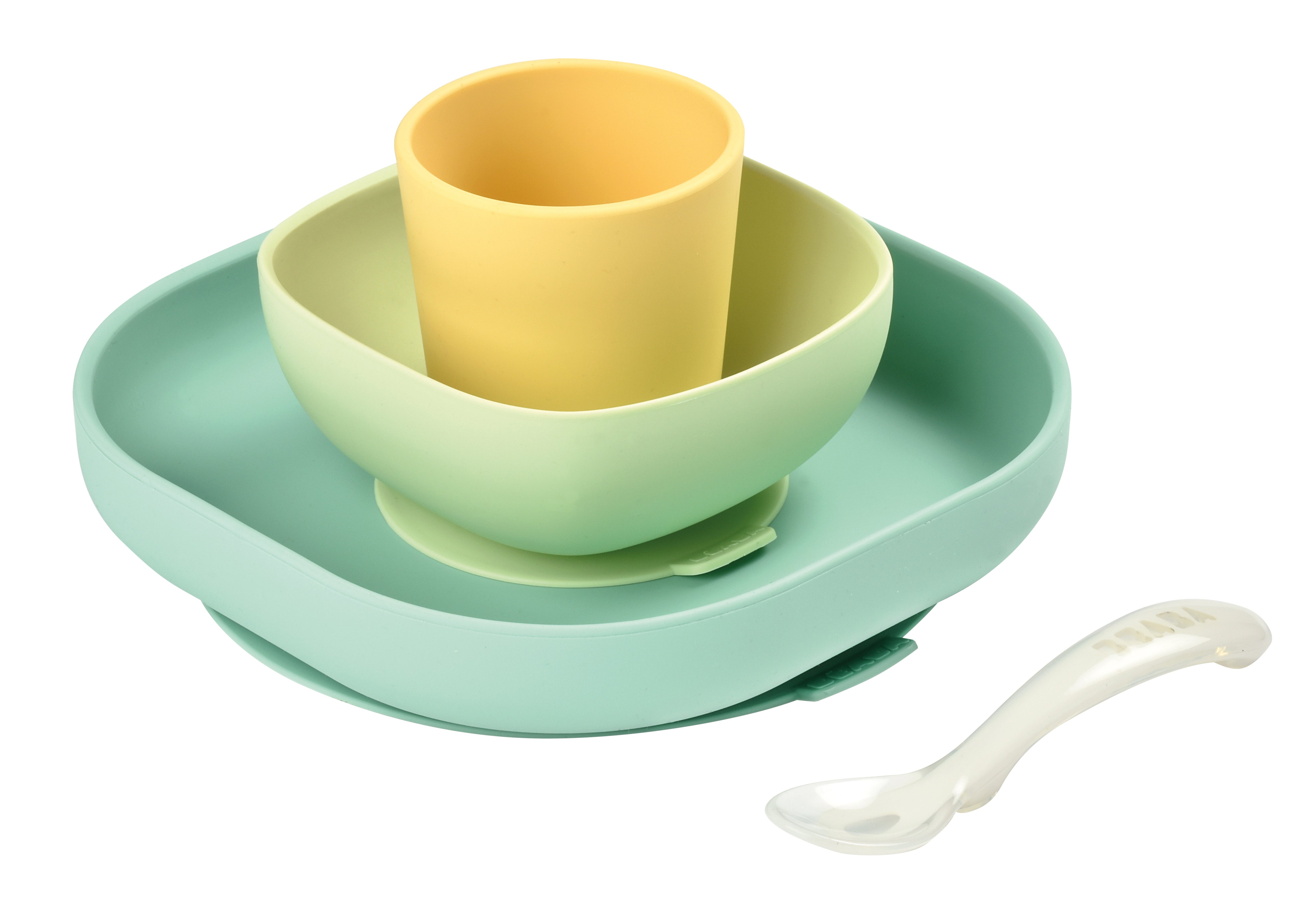 BEABA SILICONE 4-PIECE MEAL SET