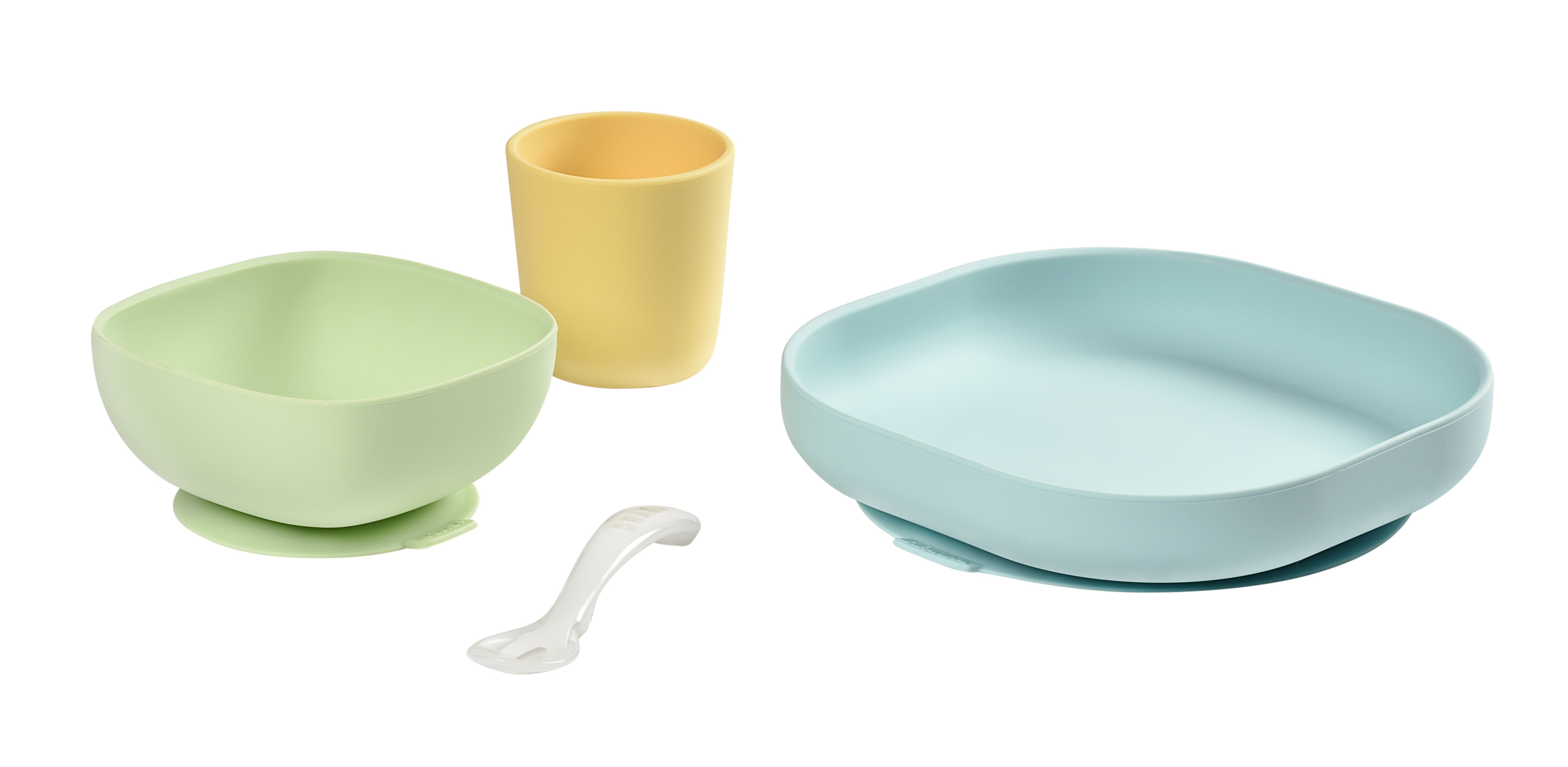 BEABA SILICONE 4-PIECE MEAL SET