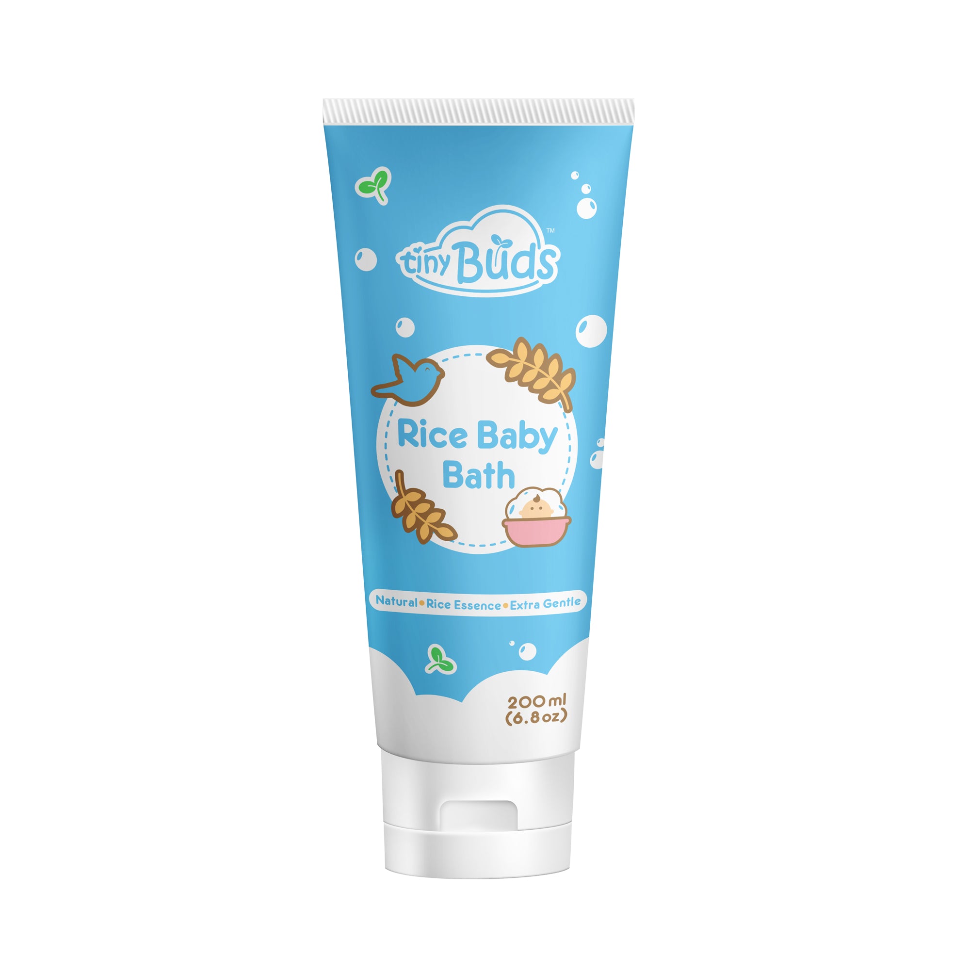 Tiny Buds Natural Rice Baby Bath 200ml