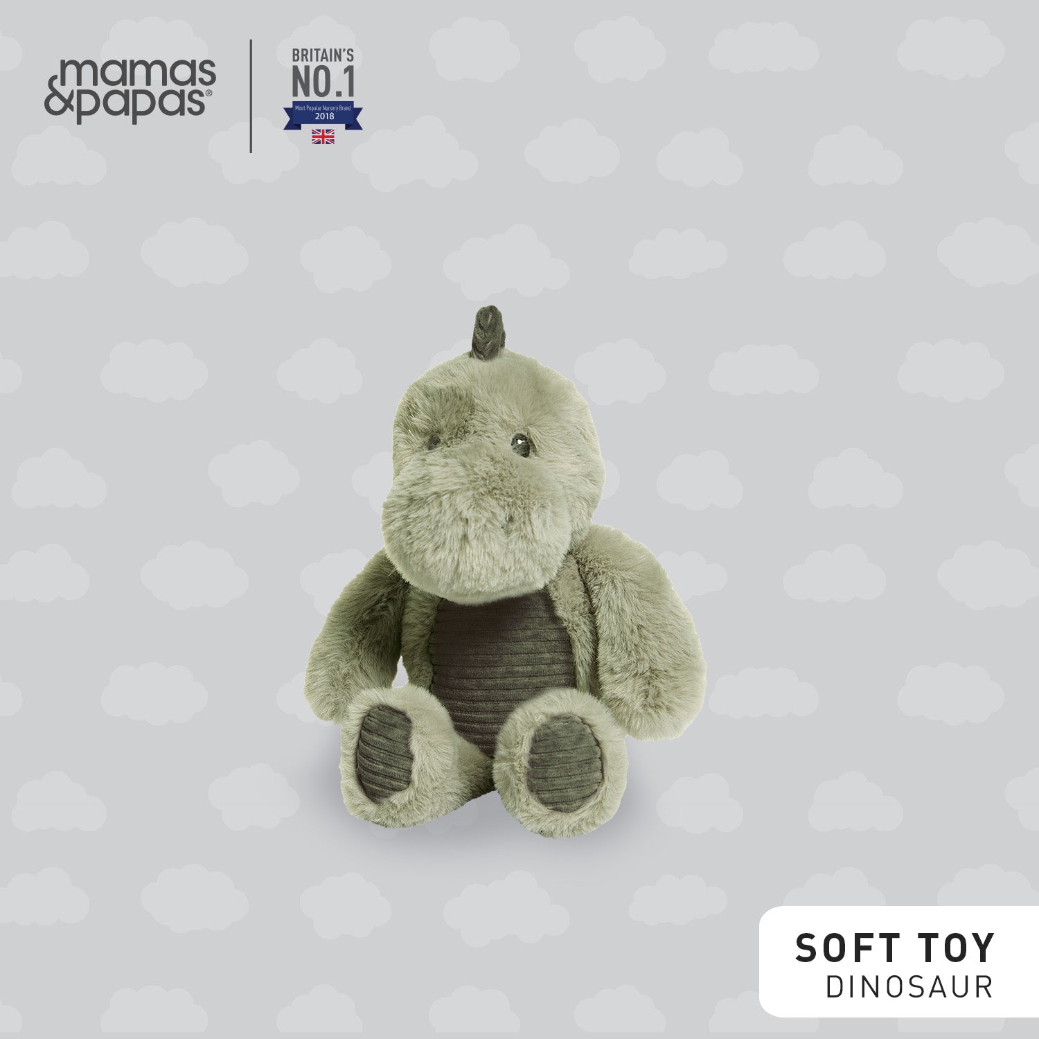 Mamas and Papas Soft Toy Mini Adventures - Dinosaur