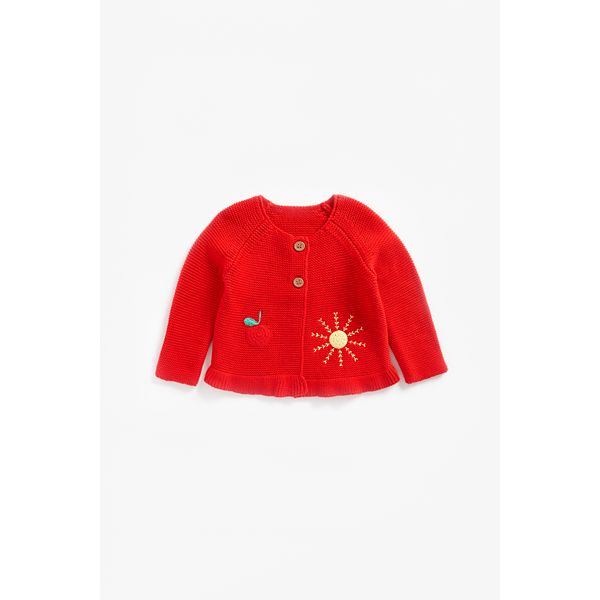Mothercare Red Knitted Cardigan