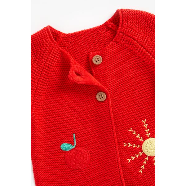Mothercare Red Knitted Cardigan