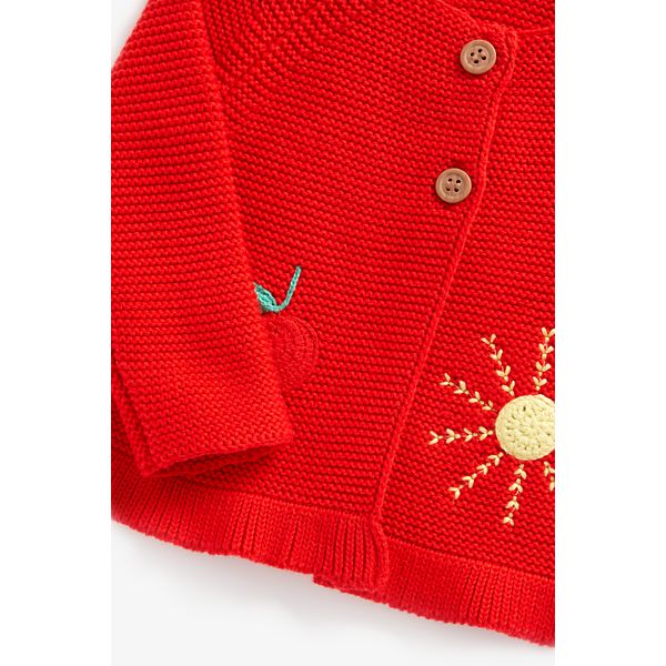 Mothercare Red Knitted Cardigan