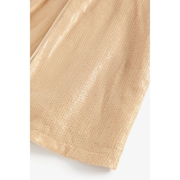 Mothercare Gold Sequin Dress With Bow
