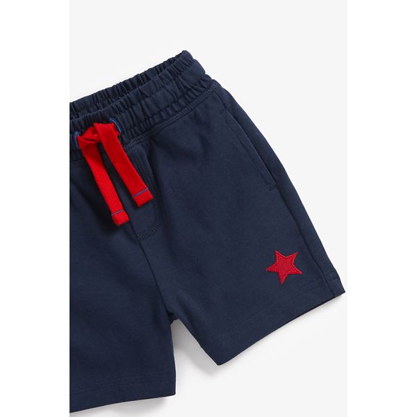 Mothercare Star And Stripe Jersey Shorts - 2 Pack