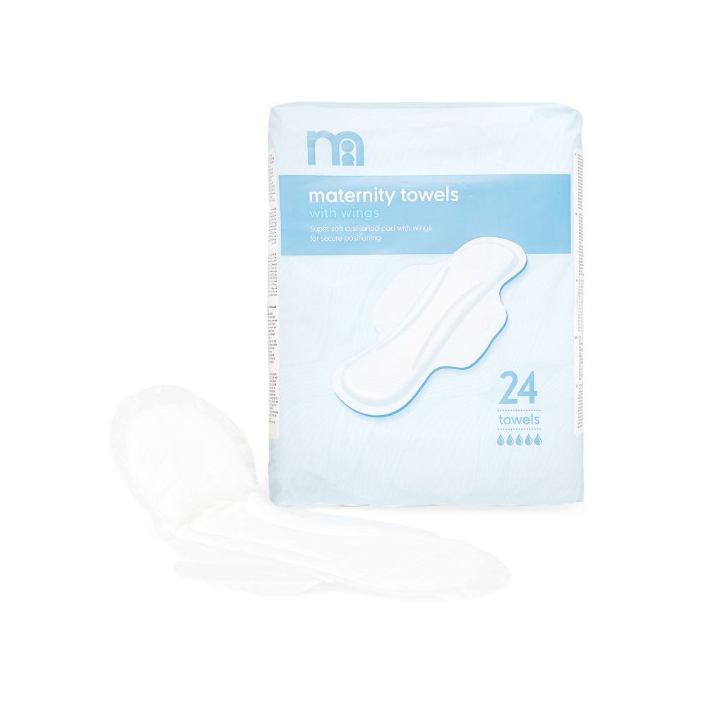Mothercare Maternity Towels With Wings 24 Pack