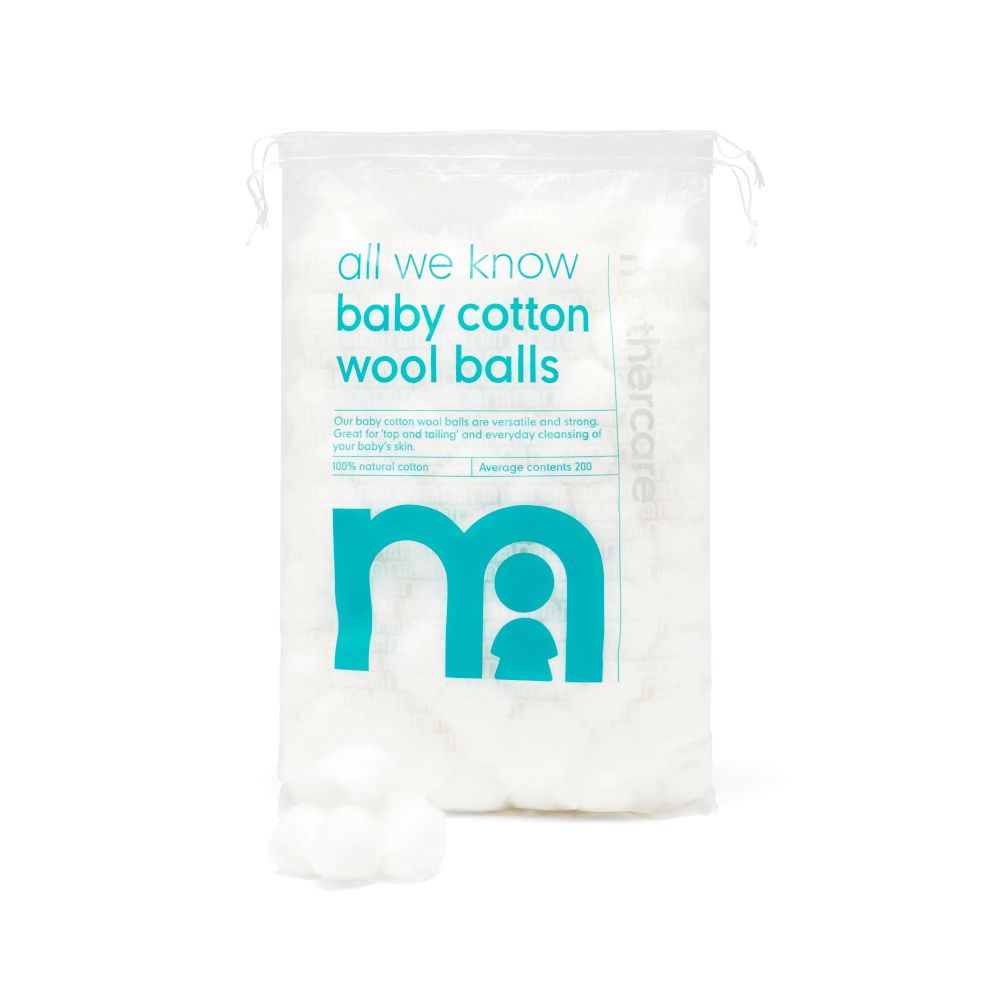 Mothercare All We Know Baby Cotton Wool Balls - 200 Pack