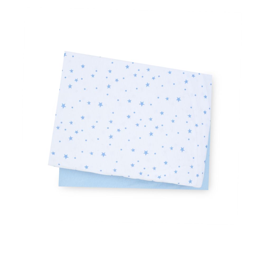 Mothercare Blue Jersey Cotton Cot Bed Sheets - 2 Pack