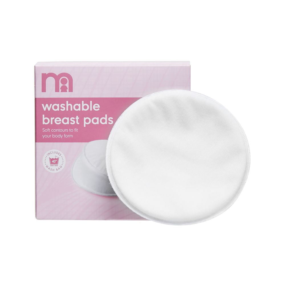 Mothercare Washable Breast Pads - 6 Pack