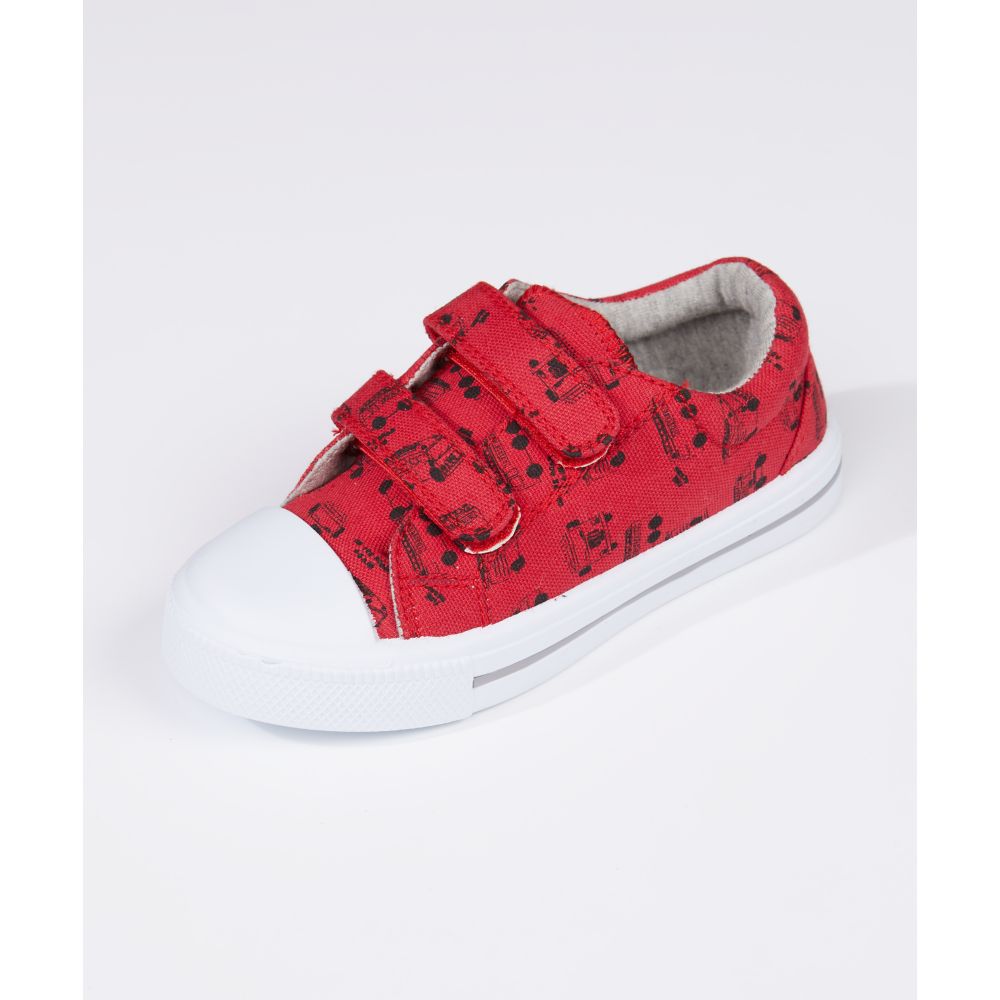 Mothercare Fire Engine Canvas Trainers