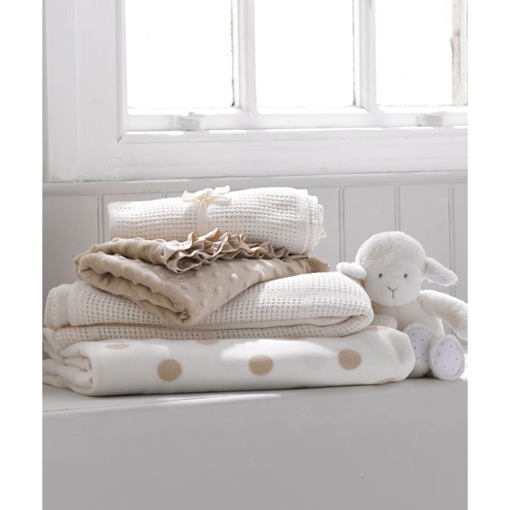 Mothercare Crib Or Moses Basket Cellular Cotton Blanket