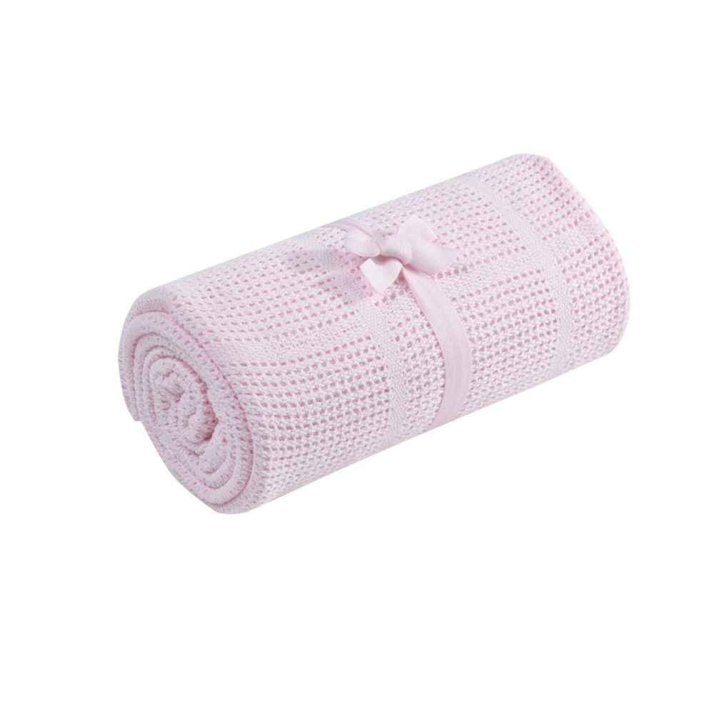 Mothercare Cot Or Cot Bed Cellular Cotton Blanket