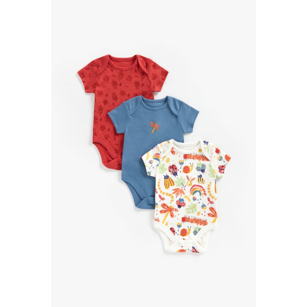 Mothercare Good Life Bodysuits - 3 Pack