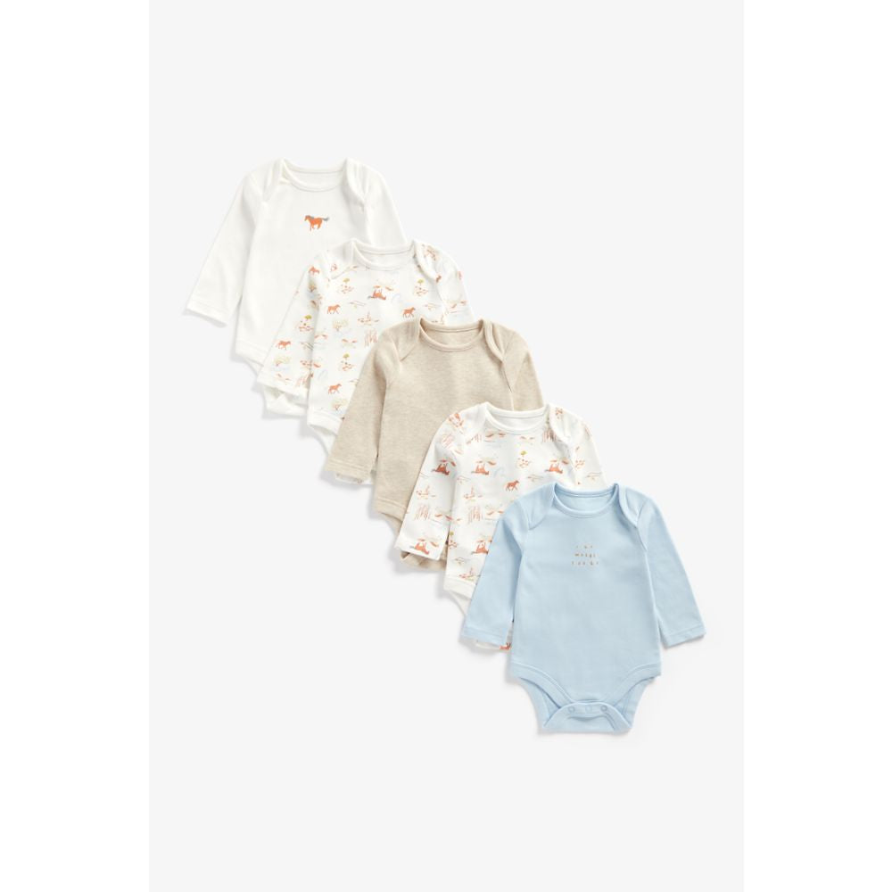 Mothercare Wild West Bodysuits - 5 Pack