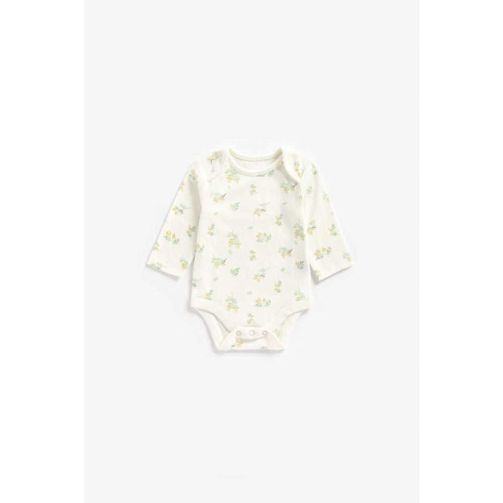 Mothercare Little Bunny Long Sleeved Bodysuits - 5 Pack